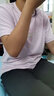 鸿星尔克儿童装男童速干短袖t恤夏季短T男生夏装运动半袖T恤 薰衣草紫 165 实拍图