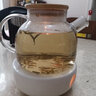 古德窑 日式玻璃茶壶加热底座温茶器花茶茶具蜡烛加热炉陶瓷煮茶炉煮茶器 陶瓷加热底座+花茶单壶1000ml 实拍图
