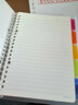 国誉（KOKUYO）淡彩曲奇柔光B5活页本学生活页A5笔记本高颜值记事本错题分类活页夹本子文具可替换活页纸替芯 【A5淡彩曲奇】透明 实拍图