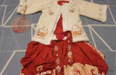 罗蒙汉服女童拜年服冬款明制汉服过年衣服马面裙演出服 红色套装100 实拍图