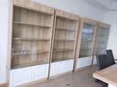 严聚 化妆品展示柜展柜超市货柜货架层架样品柜产品陈列柜精品展示架 暖白色【无玻璃】60*30*200cm 实拍图