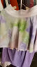 moodytiger女童半身裙24夏季新款印花学生防走光运动裙裤短裙子 氤梦紫 150cm 晒单实拍图