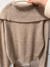 UR秋冬新款女装时尚简约气质高立领针织开衫UWM940018 浅卡其 L 实拍图