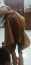 古黛妃 2021秋冬季新款韩版女装长袖t恤女宽松打底衫上衣潮 81长袖4扣小V领-卡其 L（95-115斤穿） 晒单实拍图