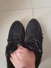 【真牛皮】GNAI休闲运动鞋子男生真皮鞋男士户外跑步春秋冬季加绒百搭青年学生平板鞋靴商务潮流男鞋潮鞋 黑色 系带 真皮【加绒+内增高】二棉鞋 冬天款 41码 (255mm) 实拍图
