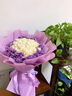 来一客鲜花速递33朵粉玫瑰花束送闺蜜生日全国同城花店送花 33朵白玫瑰花束勿忘我款 实拍图