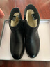 蜘蛛王妈妈鞋棉鞋冬季羊毛保暖短靴平底中老年皮鞋女 黑色（羊毛） 35 实拍图