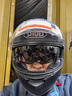 SHOEI头盔gt-air2代日本原装进口防雾摩托车头盔全盔双镜片男女 哑黑(配原厂防雾贴） XL(适合60-61头围） 实拍图