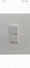 西门子（SIEMENS）开关面板 二开双控带荧光面板 86型暗装墙壁面板 致典雅白色 晒单实拍图