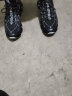 英足利男鞋新品秋冬季休闲鞋潮鞋子大码48鞋子男飞织网鞋刀锋增高鞋男 炫酷黑-名格堂2173 41 实拍图