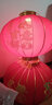 祥福缘灯笼新年装饰品大红灯笼灯植绒布婚庆节庆大门led灯春节年货节 1对装+家和万事兴100#+灯+ 56cm 实拍图
