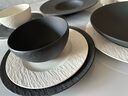 德国唯宝（Villeroy&Boch）匠心岩系列 进口餐具 碗 西餐盘 岩石纹理创意餐具套装 乔迁礼物 4人食 黑白 PLUS 18头 实拍图