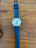 积优（JEAYOU）轻便运动表带橡胶表带适用浪琴康卡斯万国欧米茄海马300沛纳海宝珀百年灵帝舵豪利时万宝龙手表带 蓝色 21mm 针扣 实拍图