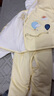 宝宝棉服秋冬季分体夹棉套装0一2月3婴儿冬装新生和尚服保暖衣服 H826软糯中厚黄色 59 码 1-4个月宝宝 实拍图