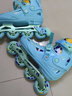 米高轮滑鞋S3儿童花样溜冰鞋套装高端平花四码调节直排初学花式旱冰鞋 S3S蓝色基础款(K7头盔+KP1护具+包) L (37-40) 实拍图