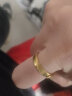 中国黄金（CHINA GOLD）足金999婚庆对戒情侣活口5G黄金戒指送男女友情侣520情人节礼物 女戒 约3.26g 实拍图