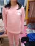 浪莎【校服神器+7A抑菌】儿童保暖内衣秋衣秋裤女童中大童睡衣套装 实拍图
