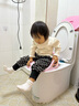 ONLYOU BABY儿童马桶圈大号坐便器男孩女宝宝专用坐垫婴儿便盆梯小孩厕所辅助 维尔粉-硅胶软垫马桶圈+踩脚凳 【免安装】全包胶靠背（送挂钩） 实拍图