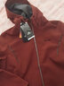 伯希和（Pelliot）软壳衣男女加绒保暖外套秋冬户外透气防风防泼水抓绒休闲连帽夹克 女酒红色 L 实拍图