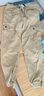 季言夏季迷彩裤男工装裤男束脚裤男生秋季长裤修身运动美式男裤 深卡其色（厚面料） 34 实拍图