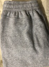 稻草人春秋季运动裤男长裤收口束脚裤男士宽松休闲长裤针织卫裤男跑步 浅灰色(加绒)WK002 (建议125-140斤) L 实拍图