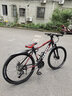 凤凰（Phoenix） 山地自行车成年人男士女士学生变速减震油刹线刹山地车自行车 黑红色辐条轮高碳钢车架 26寸（身高160-180左右） 30速数字指拨/默认线碟可改油碟 实拍图