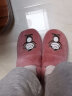 BAIHOU(白猴) 保暖棉鞋情侣冬季家居室内包跟毛绒棉拖女 M-191藕色36-37 实拍图