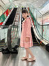安妮优儿（Anneyol）女童连衣裙秋季2025新款秋装小女孩秋冬裙子儿童洋气女童装公主裙 粉色 150 实拍图