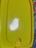 茶花（CHAHUA）塑料保鲜盒食品级可加热大容量一次性快餐盒野餐打包盒汤碗水果 【1200ML】黄色2只装 实拍图