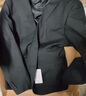 HAIPAIHAOYU西服套装男士修身商务正装西装面试职业装套西伴郎服新郎结婚礼服 A版灰色二扣【西服+西裤】 M (165) 实拍图