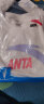 安踏（ANTA）短袖女t恤显白2024夏季新款棉时尚修身官网羽毛球服 -4纯净白/浅紫（现货秒发） XL /175 实拍图