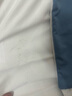 海澜之家（HLA）四件套A类裸睡级冰丝凉感亲肤吸湿透气素色单双人家用宿舍床被套 宝蓝拼米卡 1.5m 床笠款 四件套/被套200*230cm 实拍图