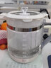 麦卓（MAKE JOY）养生壶 1.8L煮茶器花茶壶 电水壶烧水壶电热水壶开水壶 保温煮茶壶玻璃电茶壶办公室养生壶 白色（PP面板）时控款 1.8L 实拍图