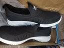 回力男鞋夏季透气网鞋男薄款网面运动鞋男休闲网眼软底跑步鞋子男新款 黑白（一脚蹬） 43 实拍图