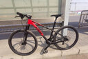 VIQI微琦碳纤维山地车自行车27速内走线减震微转变速油压碟刹男女 27.5寸中华红-T800碳-头管免开孔 实拍图