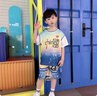 普竹川元男童篮球服套装夏季新款儿童速干篮球衣服中大童时尚运动短袖短裤 儿童运动篮球服2件套【蓝色】 120cm 【建议高110cm】 实拍图