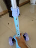 迪士尼（Disney）儿童滑板车小孩玩具车摇摆车脚踏车3-10岁闪光可折叠升降调高粉色 实拍图