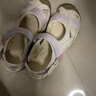 悍途（Humtto）户外沙滩鞋男女运动凉鞋夏季休闲包头凉鞋轻便透气溯溪鞋 象牙白浅紫-女 39 实拍图