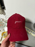 黛米安妮莎大头围棒球帽子男士潮流鸭舌帽女韩版休闲户外运动遮阳四季太阳帽 酒红色 均码 60cm-65cm大帽围 实拍图