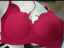 ubras【虞书欣同款】钻石纱软支撑花瓣杯无钢圈聚拢文胸内衣女胸罩 【钻石纱】丝绒红色-背心 L 背心A-C杯/背勾A-B杯 实拍图