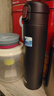 膳魔师（THERMOS）吸管保温杯高质感深咖色不锈钢学生水杯生日礼物伴手礼FJM-450ml 实拍图