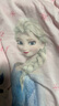 迪士尼Disney冰雪奇缘女童睡裙夏款儿童睡衣裙夏季薄款艾莎公主女孩莫代尔睡衣 粉色 120 实拍图