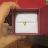 菜百首饰 黄金耳饰 足金时尚潮流设计感花朵耳钉 计价 HJ 黄金耳饰 约1.41g 实拍图