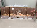 墨派（Mopai） 客厅装饰画现代简约沙发背景墙壁画三联画轻奢挂画免打孔 时来运转 中套(左右50x70+中100x70)晶瓷 实拍图