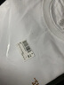 武楠（WUNBSENAN）短袖t恤男纯棉夏季美式重磅圆领宽松半袖体恤潮牌学生上衣服男装 白色 L 实拍图
