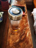清水（SHIMIZU） 双层玻璃杯茶水分离防烫办公车载水杯带滤网泡茶杯子可定制8021 钢本色 320ml 晒单实拍图