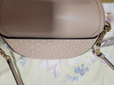 MICHAEL KORS迈克高仕 MK Jet Set Charm 中号老花拼色半月马鞍包 芭蕾粉 857 中号 实拍图