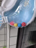 鲸保（Kingpou）婴儿游泳圈 0-3个月脖圈 新生儿游泳圈宝宝洗澡颈圈K5012蓝色中码 实拍图