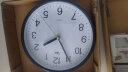 康巴丝（Compas）挂钟简约钟表创意客厅办公石英钟表挂墙卧室日历时钟钟表 3221B黑白色 9英寸(直径23厘米) 实拍图