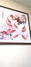 绘扬 牡丹九鱼图挂画中式客厅2026年新款餐厅装饰画进门玄关壁画方形 1-富贵有余 带框尺寸60*60cm 咖啡色框 实拍图